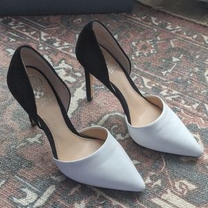 Vince Camuto Black and White Pumps
